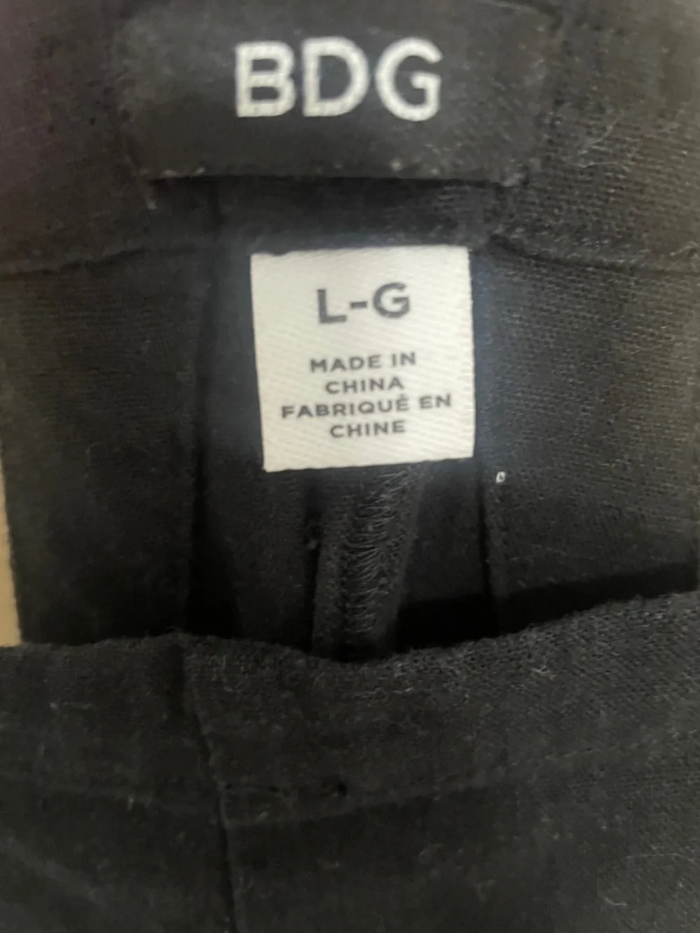 BDG Black Linen Overalls with Crossback Straps L - Picture 2 of 7